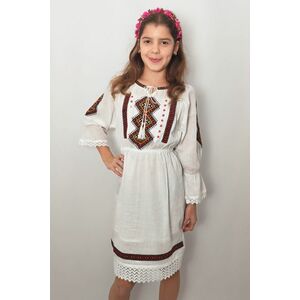 Rochie traditionala fetite Zoe 2 imagine