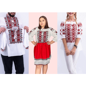 Set Traditional Mama Tata fiica fiu Iustin imagine