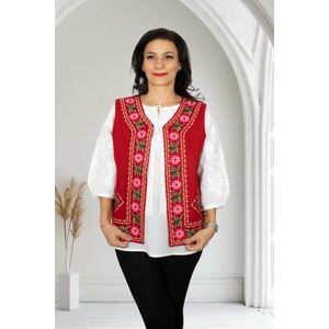 Vesta brodata cu model traditional Olguta 6 imagine