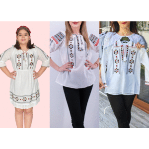 Set Traditional Mama fiica fiu 5 imagine