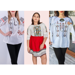 Set Traditional Mama fiica fiu 6 imagine