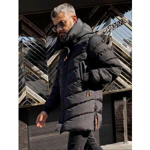 Geaca barbati groasa neagra de iarna 1080 57-4 imagine