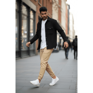 Camasa barbati casual neagra 12991 Y17 imagine