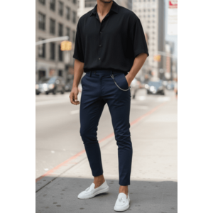 pantaloni casual barbati imagine