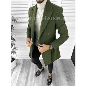Palton barbati kaki B9552 119-4 imagine