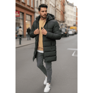 Geaca barbati de iarna kaki A26 imagine