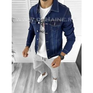 Geaca barbati de blugi bleumarin B9428 O3-3.1 imagine