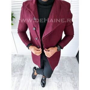 Palton barbati toamna slim fit grena 9694 P18-4.1 imagine