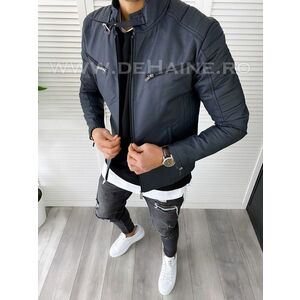 Geaca barbati bleumarin piele ecologica B7179 58-4 imagine