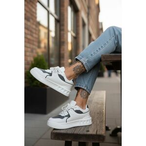 Adidasi dama casual albi cu gri VLT L77 imagine