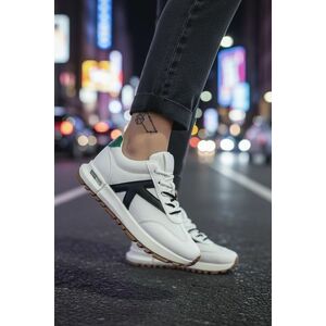 Adidasi dama albi cu negru casual 70456 n16-1 imagine
