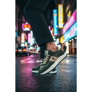 Adidasi barbati casual kaki A2571 imagine