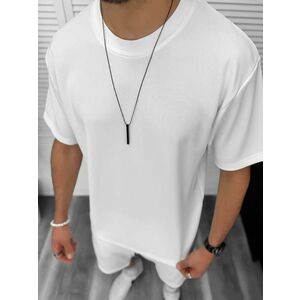 Tricou barbati alb cu MIC DEFECT DEF8206 O3-1.3 imagine