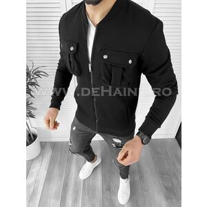 Hanorac barbati negru slim fit K034 29-4.1 imagine