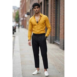 Camasa barbati mustar B8826 15-4.3 imagine