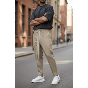 Pantaloni de trening crem conici 2654 32-1.3 imagine