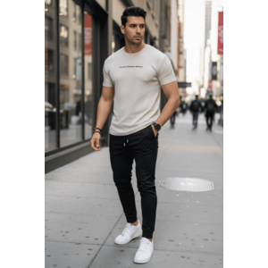 Tricou barbati slim 4568 imagine