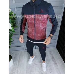 Trening barbati pantaloni + hanorac bleumarin CU MICI DEFECTE DEF1503 O2-4.2 imagine