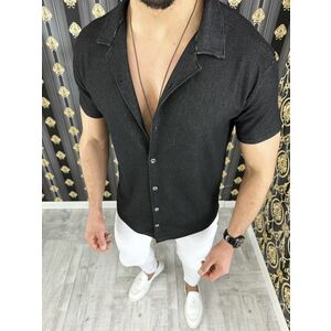 Camasa barbati casual neagra 12478 P20-3.2 imagine