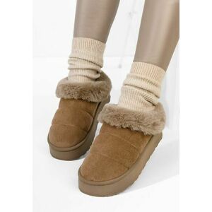 Saboti dama cu platforma Lucelia maro imagine