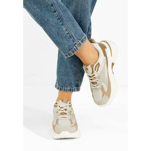 Sneakers cu platformă Zoriva kaki imagine