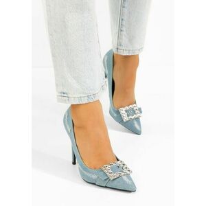Pantofi stiletto Calrisa denim imagine
