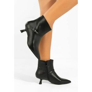 Botine cu toc subtire Ovoria negre imagine