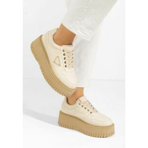 Sneakers cu platformă Madaline bej imagine