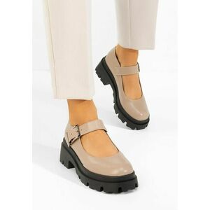 Pantofi cu platformă Masovia bej imagine