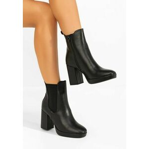 Botine chelsea dama Acselia negre imagine