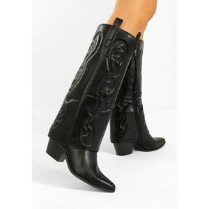 Cizme cowboy damă Mioana negre imagine