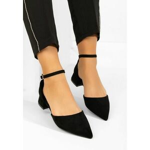Pantofi cu toc gros Rubenia negri imagine