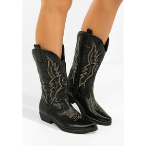 Cizme cowboy damă Brisia negre imagine