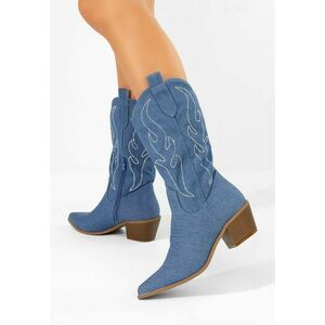 Cizme cowboy damă Gevina denim imagine
