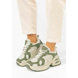 Sneakers cu platforma Alfredia verzi imagine