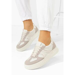 Sneakers cu platforma Dyvina bej imagine