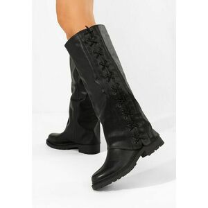 Cizme lungi dama Nadina negre imagine