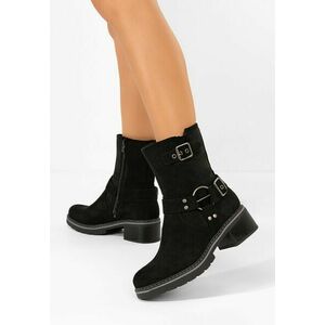 Ghete cu toc Gleira negre imagine