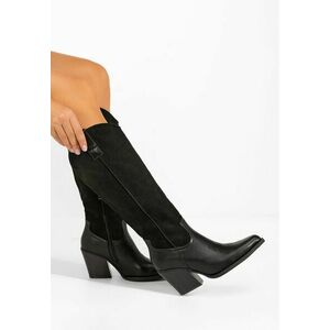 Cizme cu toc gros Ulvera negre imagine