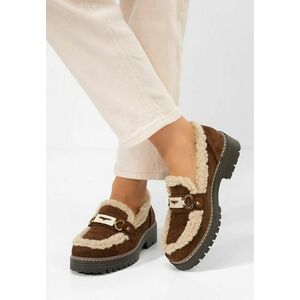 Mocasini dama Silvora maro imagine