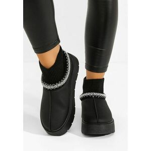 Saboti cu platforma Rossalia negri imagine