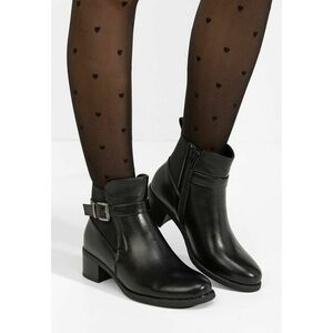 Ghete cu toc Tivara negre imagine