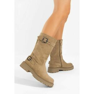 Cizme dama Genova kaki imagine