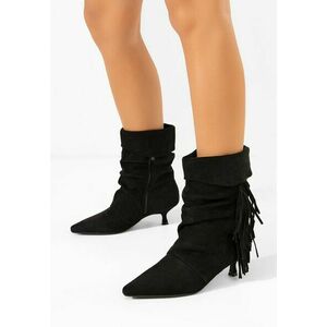 Botine dama cu toc Deizy negre imagine