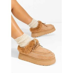 Saboti dama cu platforma Novelia kaki imagine