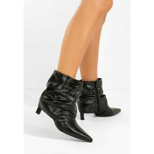 Botine dama cu toc Carivana negre imagine