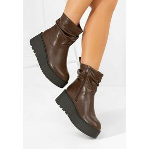 Ghete cu platformă Vanida maro imagine