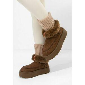 Cizme tip ugg Sarida maro imagine
