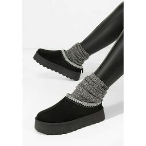 Papuci cu platformă Esmie V5 negri imagine