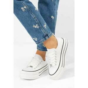 Tenisi cu platformă Kimala albi imagine